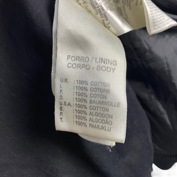 Diesel Men's Black Lamb Leather Full Zip Bomber Jacket Epaulettes US S - Picture 14 of 16